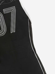 Gilet con logo numerico e blocchi di colore