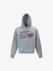 Heart Letter Graphic Hoodie