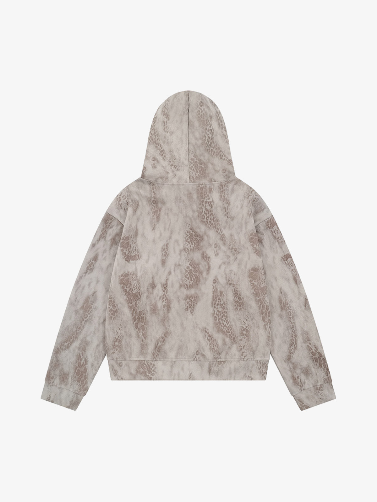 Leopard Print Hooded Jacket with Faux Fur Trim - Stylish and Warm Winter Outerwear 