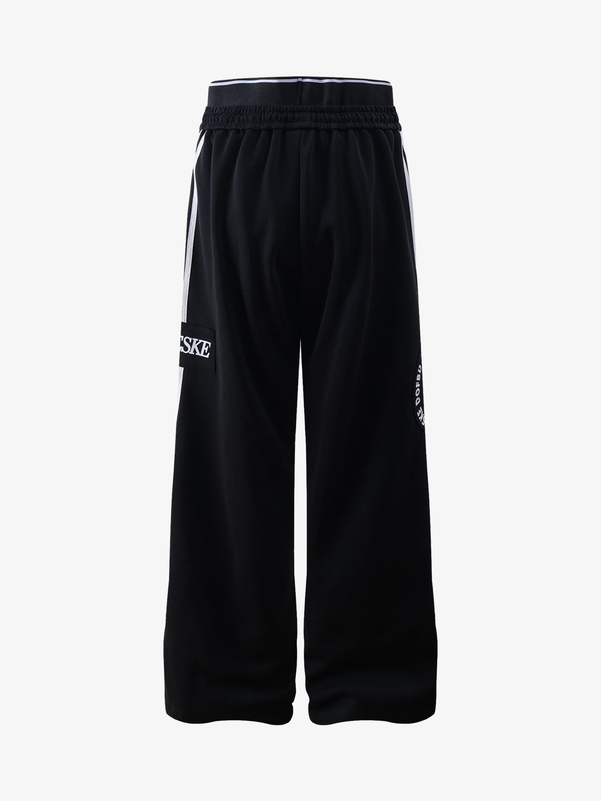Retro Striped Double Waist Casual Pants 