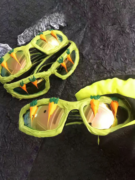 Fun Carrot-Embellished Sunglasses 
