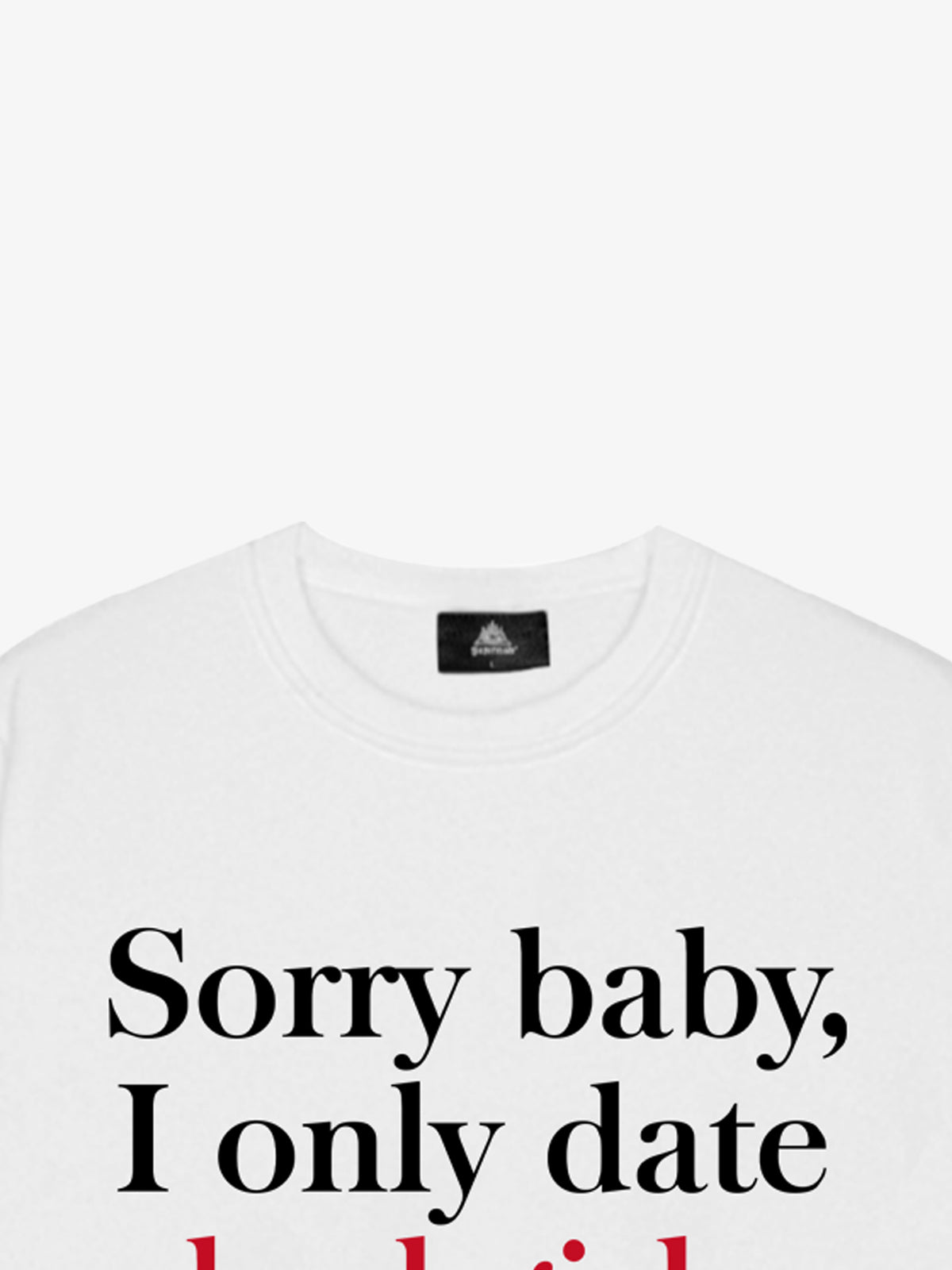 Thesupermade Street Contrast Design Letter Print Round Neck Sweatshirt 