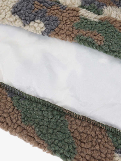 Streetwear Camouflage Fleece Pullover Hoodie 