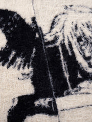 Street Subculture Angel Jacquard Cardigan Sweater 