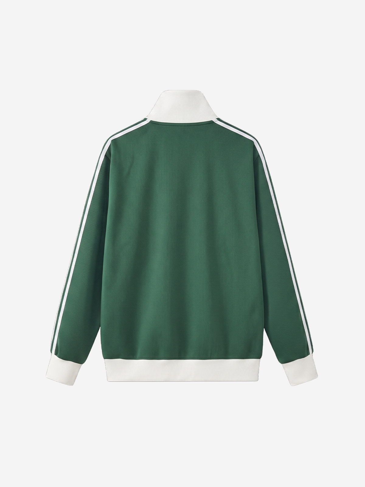 Star Embroidered Color Block Striped Heavyweight Sweatshirt