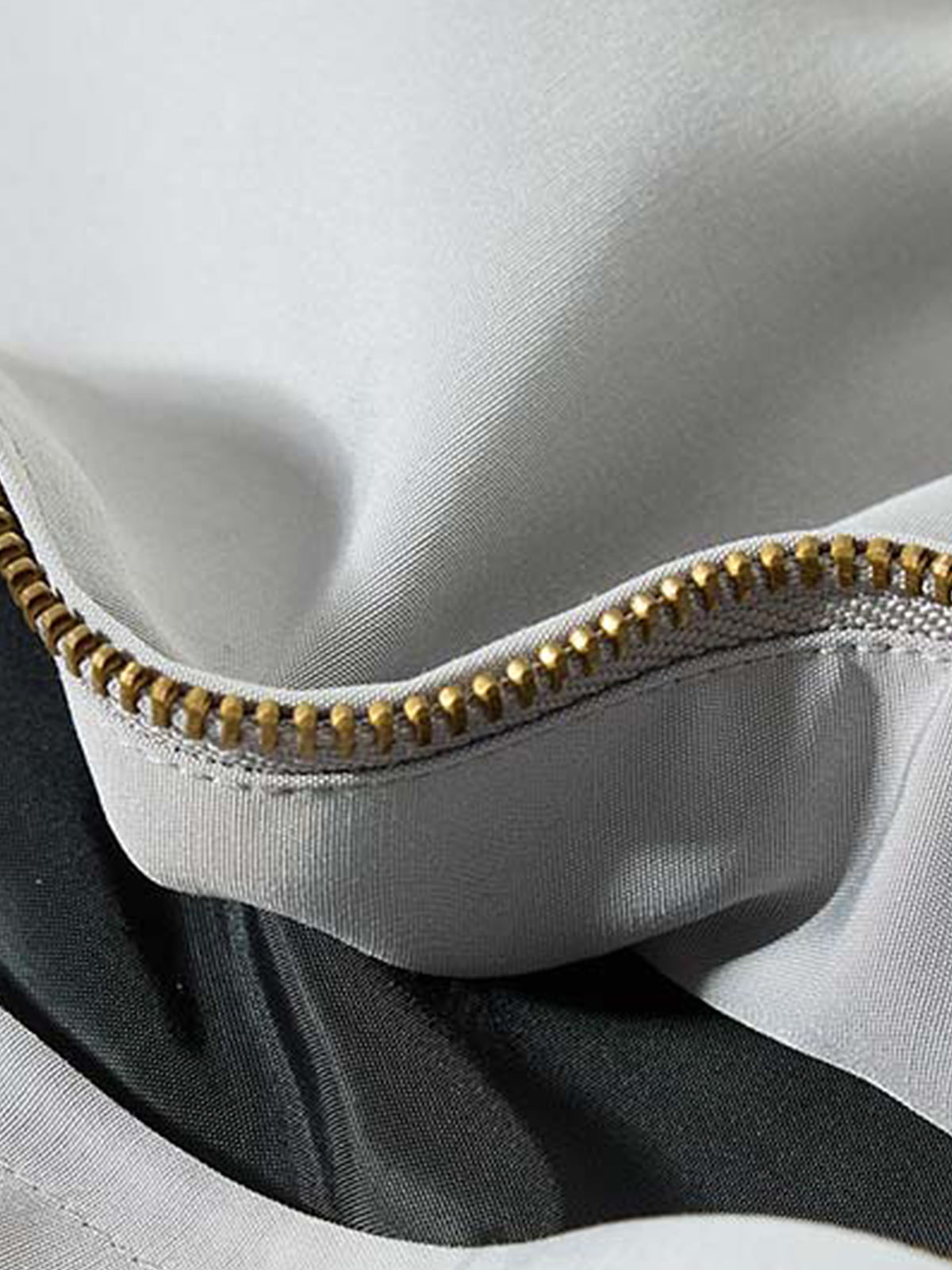 Letter Embroidered Color Block Stand-Collar Jacket