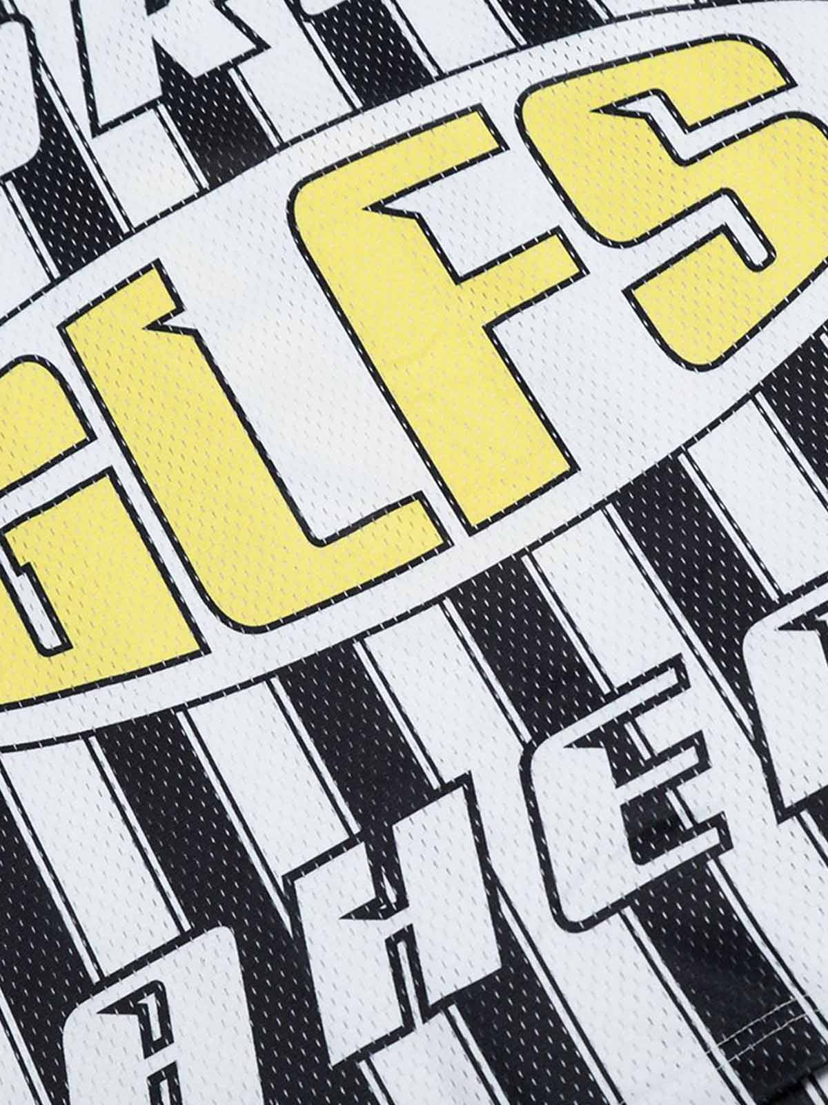 Sports Letter Stripe Print Jersey T-shirt
