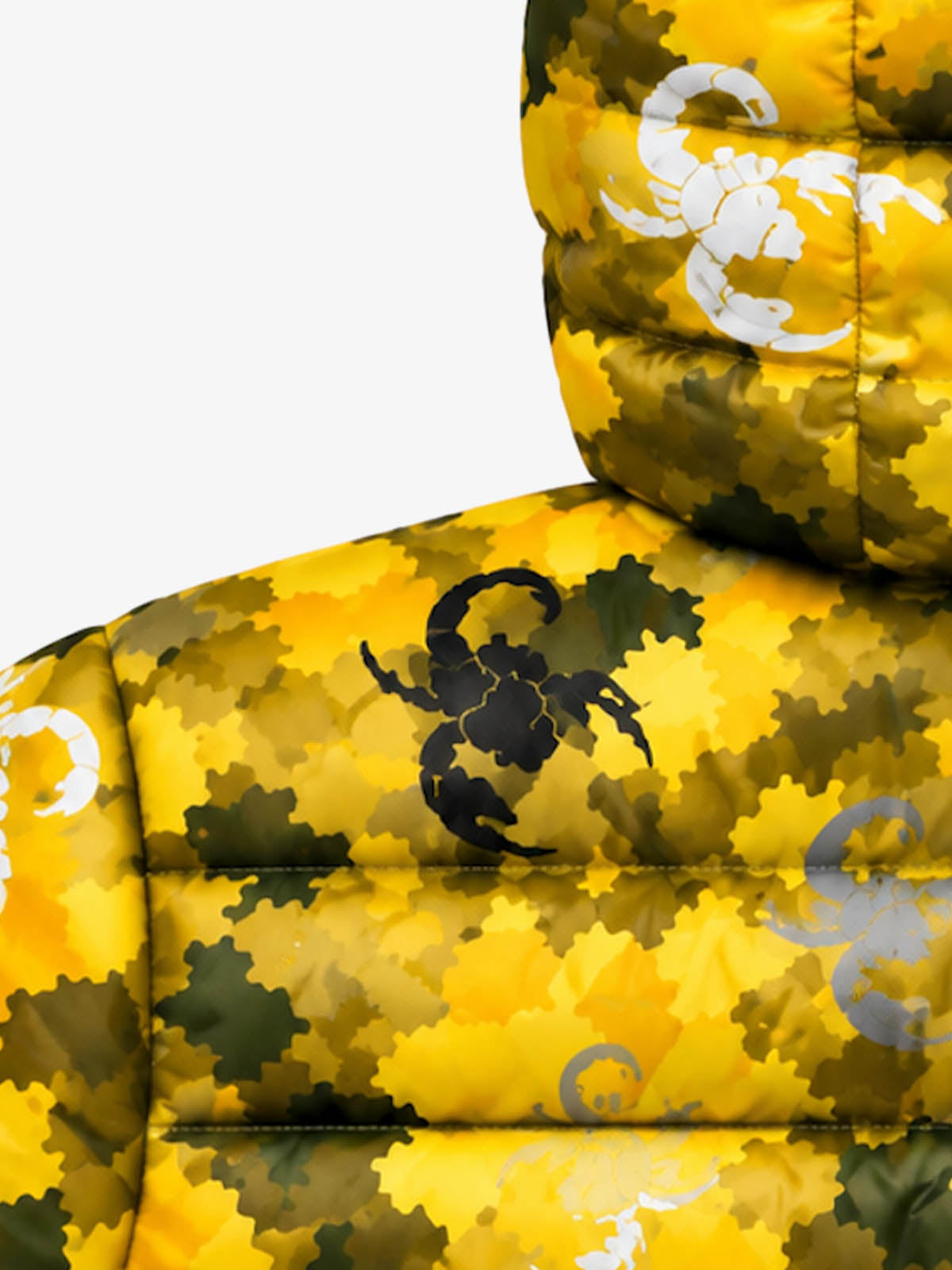 Scorpion Camouflage Hooded Cotton-padded Coat