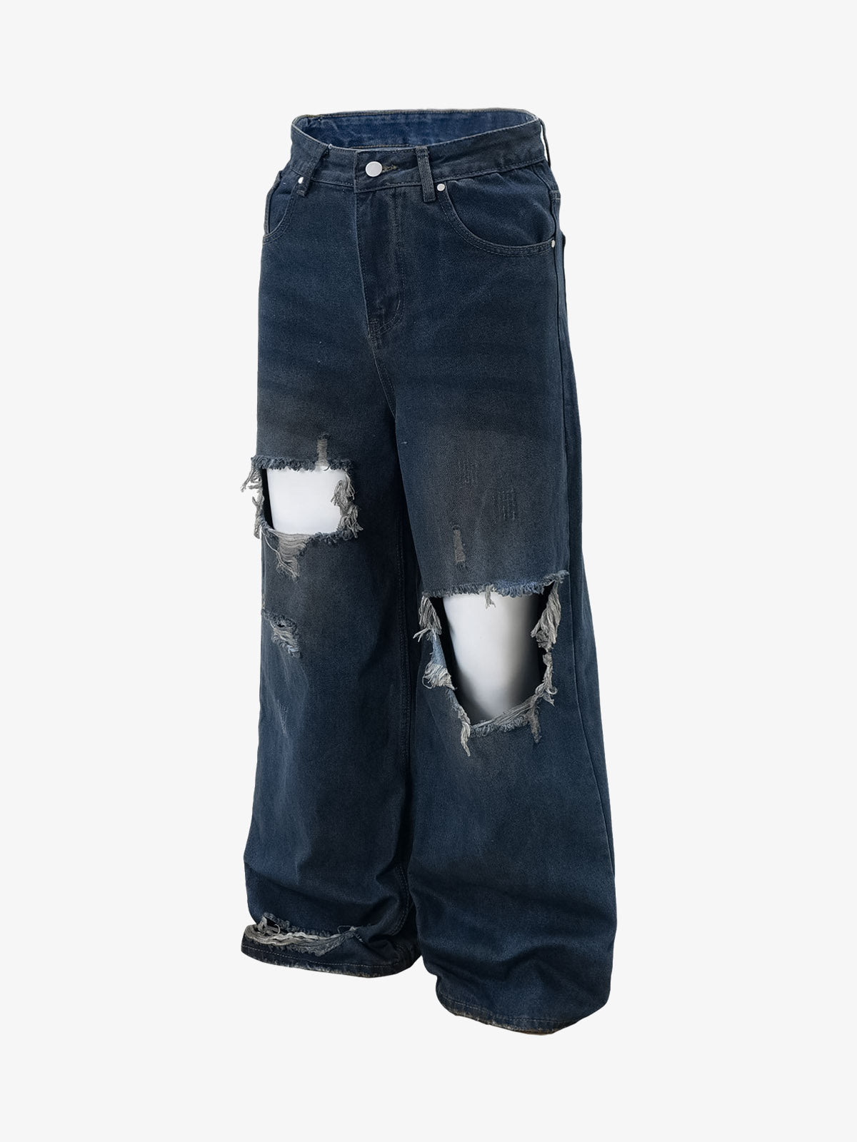 Thesupermade Street Heavy Washed Ripped Jeans 