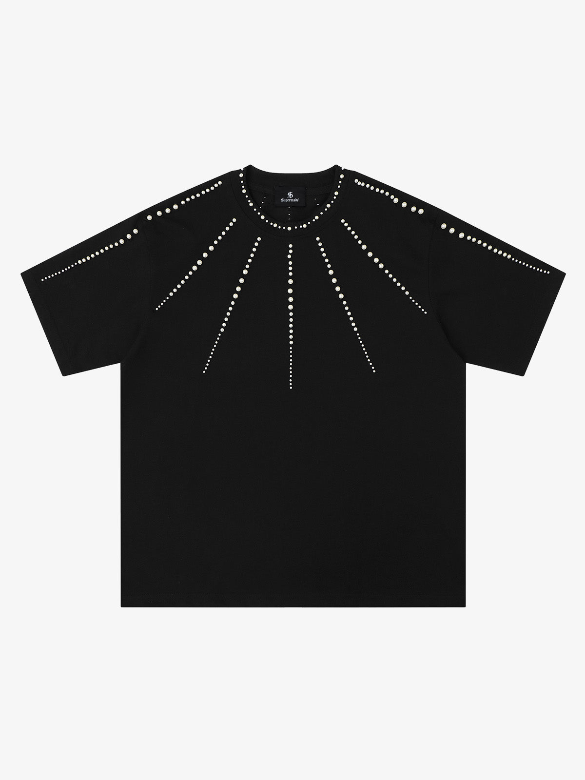 Perlenbesetztes T-Shirt