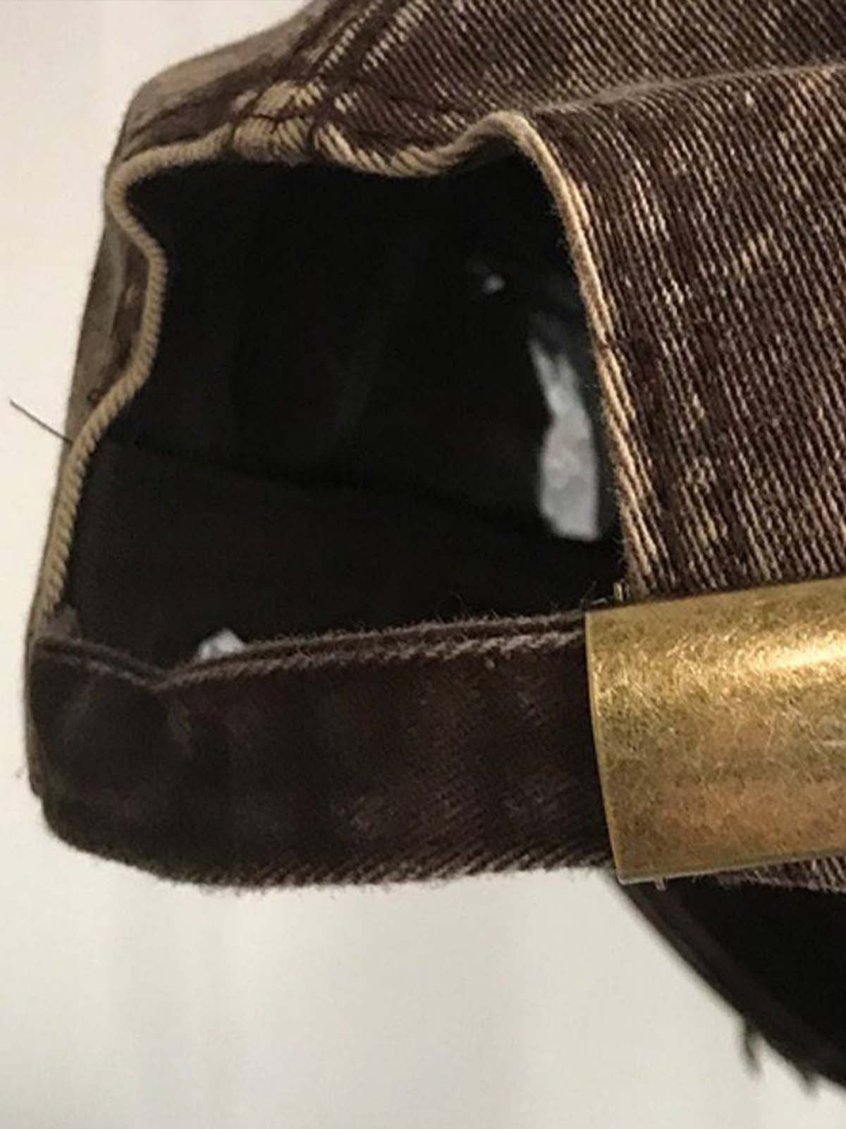 Washed Distressed Frayed Brim Baseball Cap 