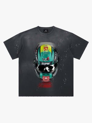 Snake and Sword Graphic T-Shirt with Bold Statement Design 