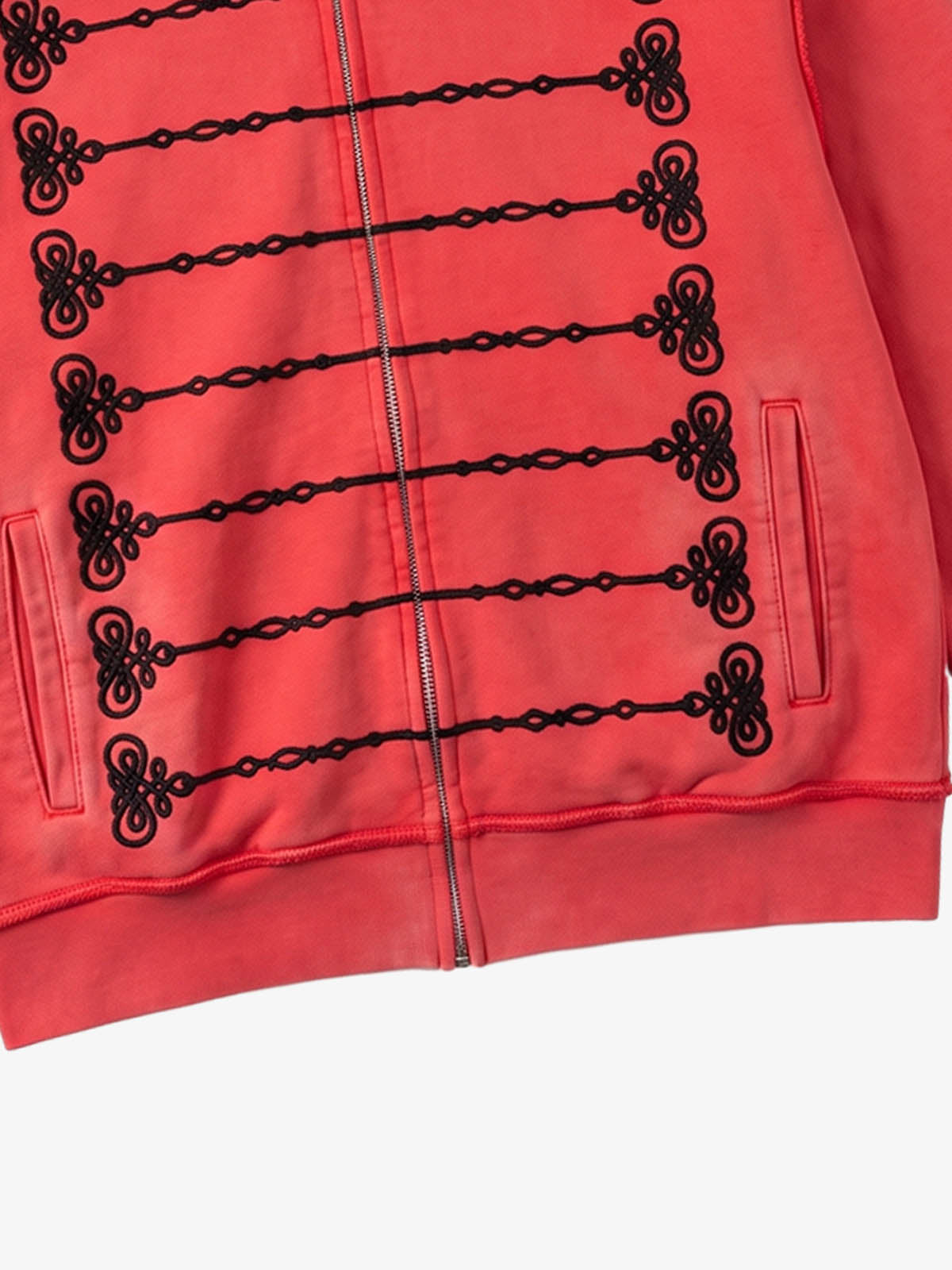 Street Style Fold-Button Hoodie