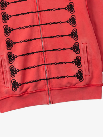 Street Style Fold-Button Hoodie