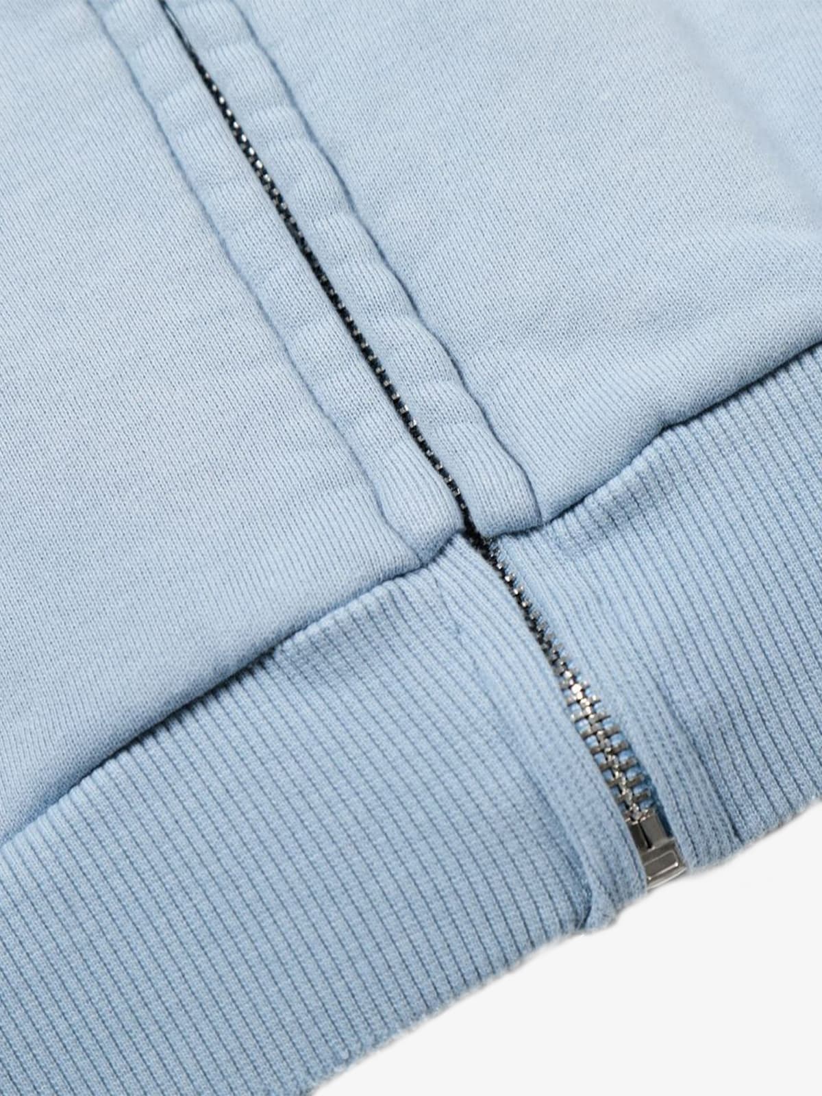 Distressed Graphic Print Zip Up Hoodie 