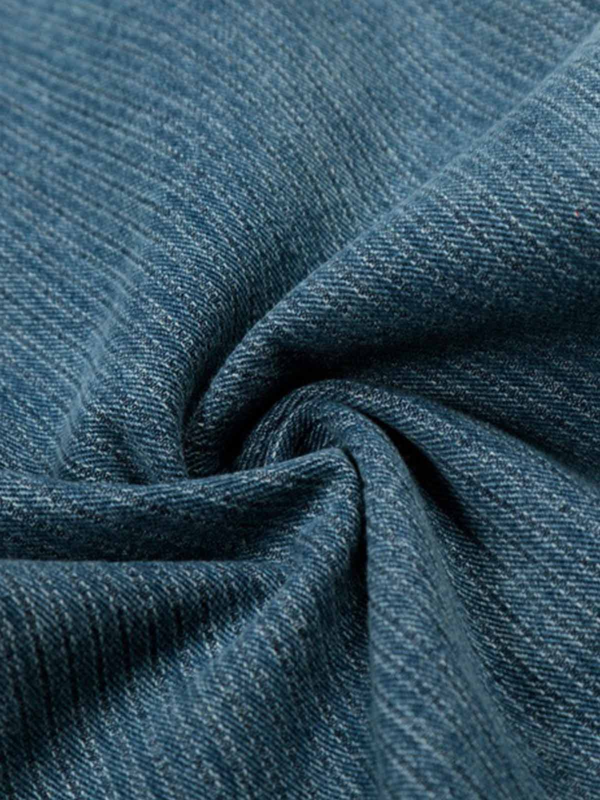 High Waist Pleated Wide Leg Jeans