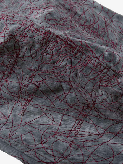 Allover Stitch Baggy Jeans 