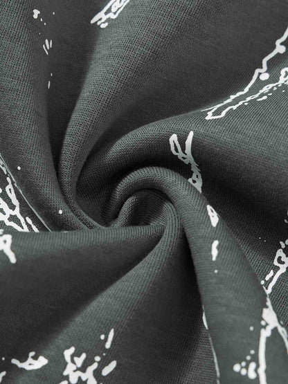 Stylish Hooded Zip-Up Jacket with Unique Graphic Design 