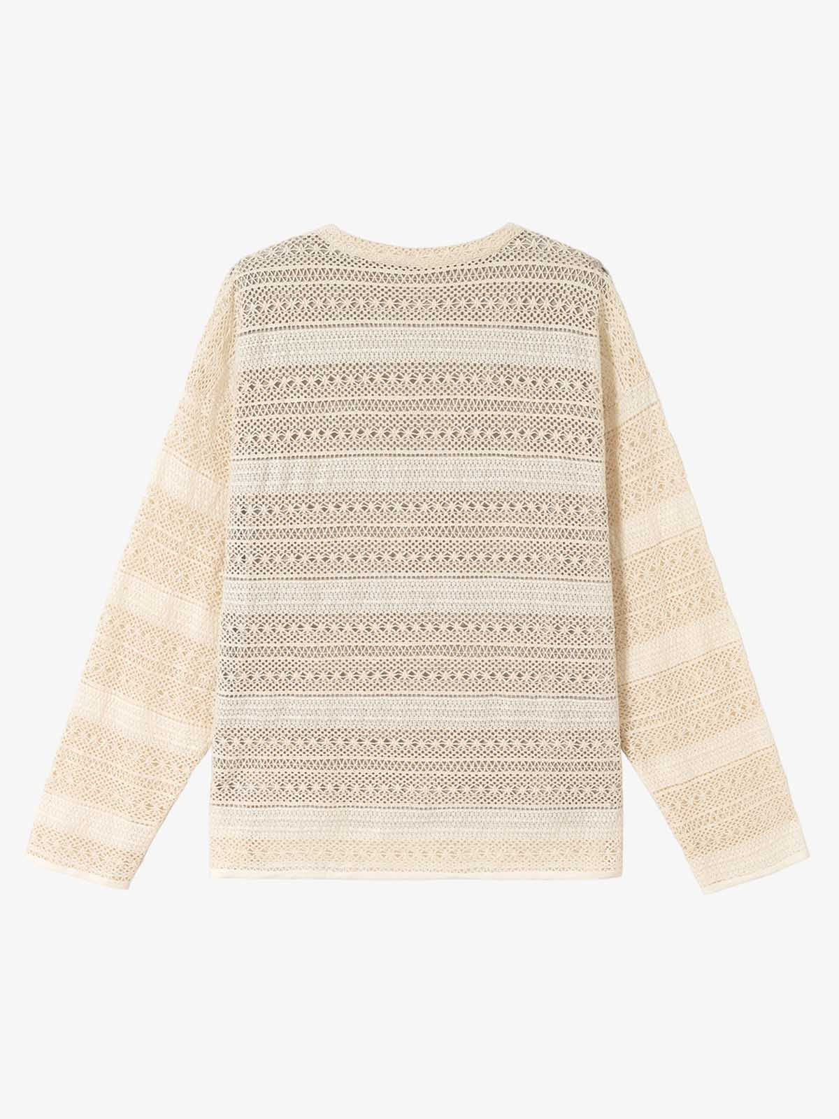 Hollow Portrait Totem Lined Blouse 