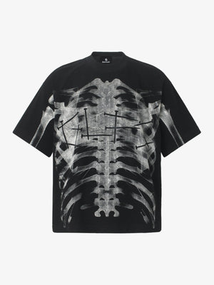 Rib Cage Print Gradient T-Shirt