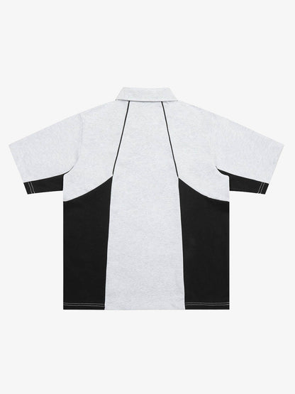 Tech-Panel Contrast Polo Shirt 