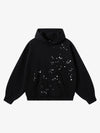 Metal Stud Detail Boxy Fit Hoodie