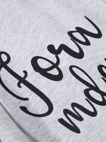 Faux Fur Spliced Hem Wide-Leg Sweatpants 