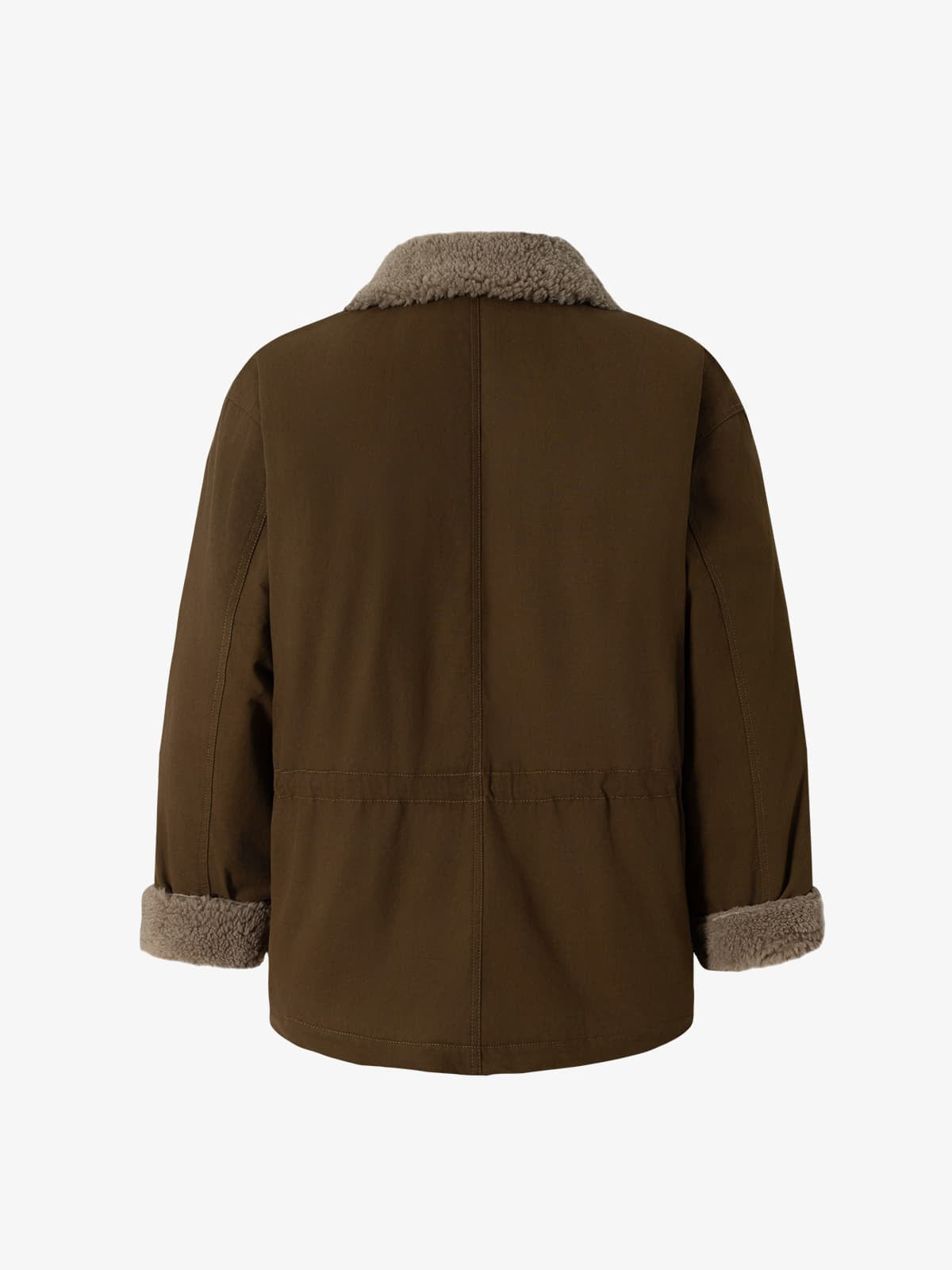 Winter-Ready Corduroy Jacket with Faux Fur Trim for Men 