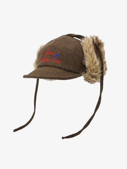 Winter Warmth Aviator Hat with Embroidered Design 