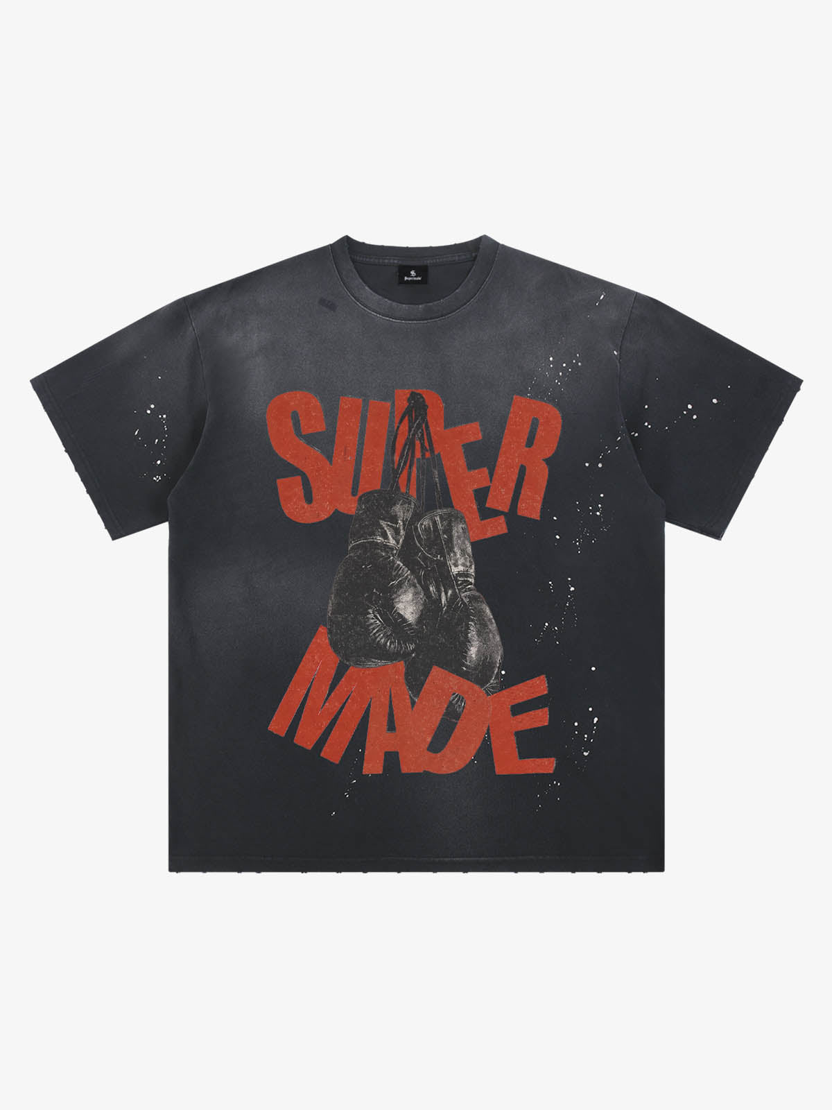 T-shirt oversize à effet peinture éclaboussée