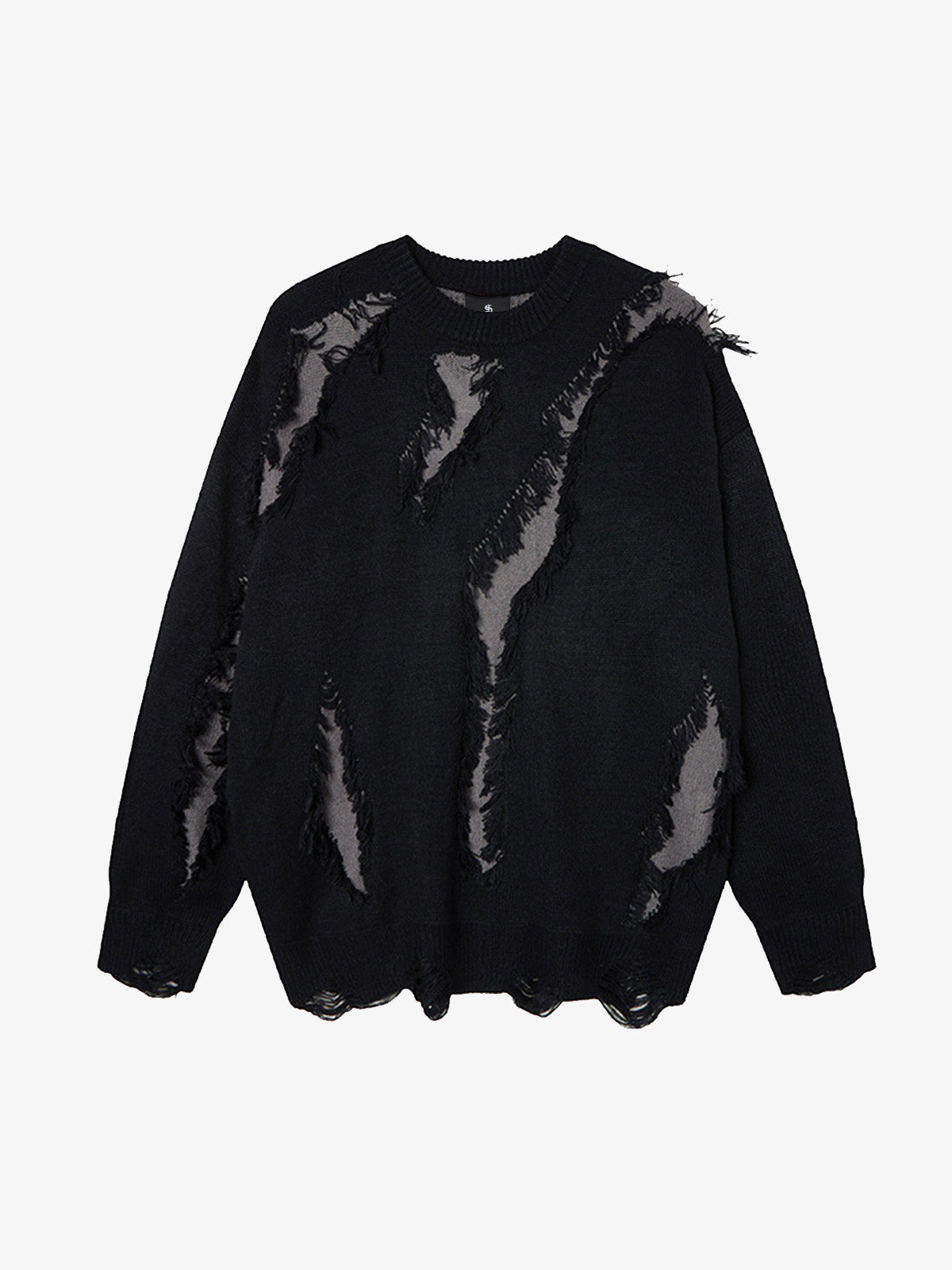 Skull Pattern Knit Sweater for Bold Fashion Statements 