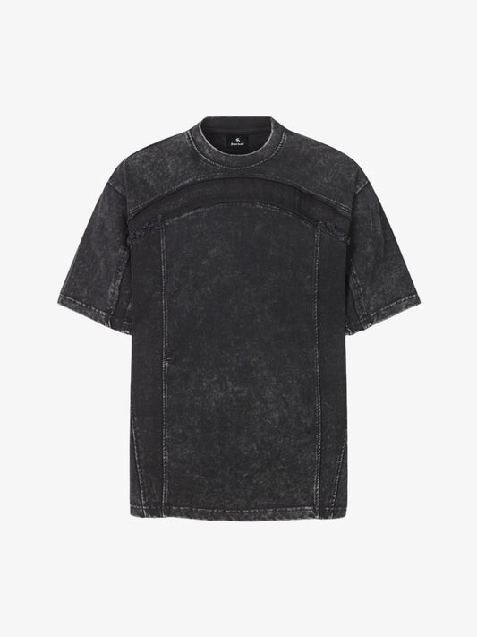 Panel Stitch Cotton T-Shirt 