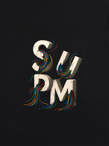 supm cable graphic T-shirt 