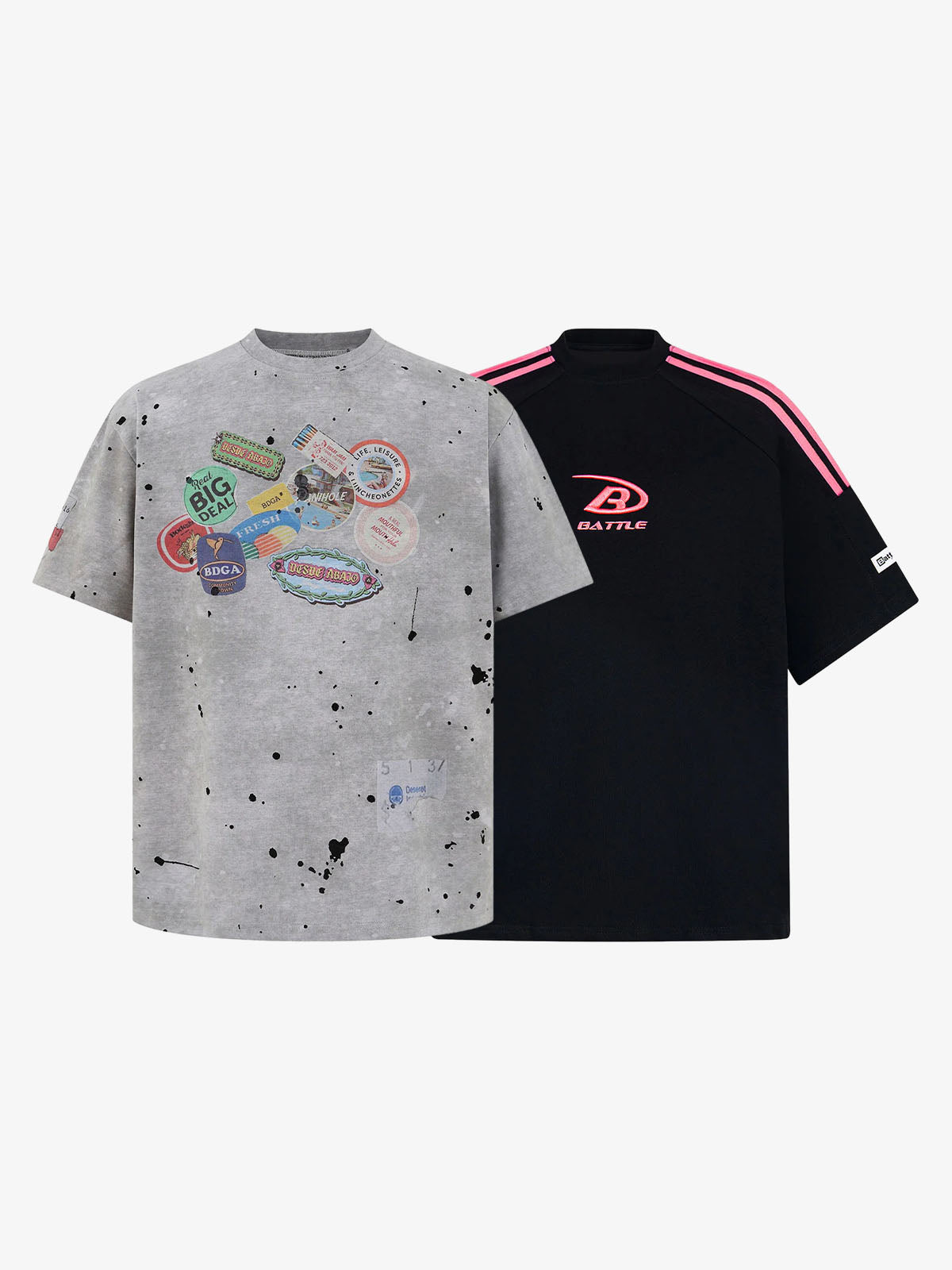Retro Fun Print T-Shirt Set 