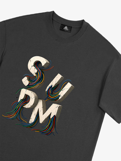 supm cable graphic T-shirt 
