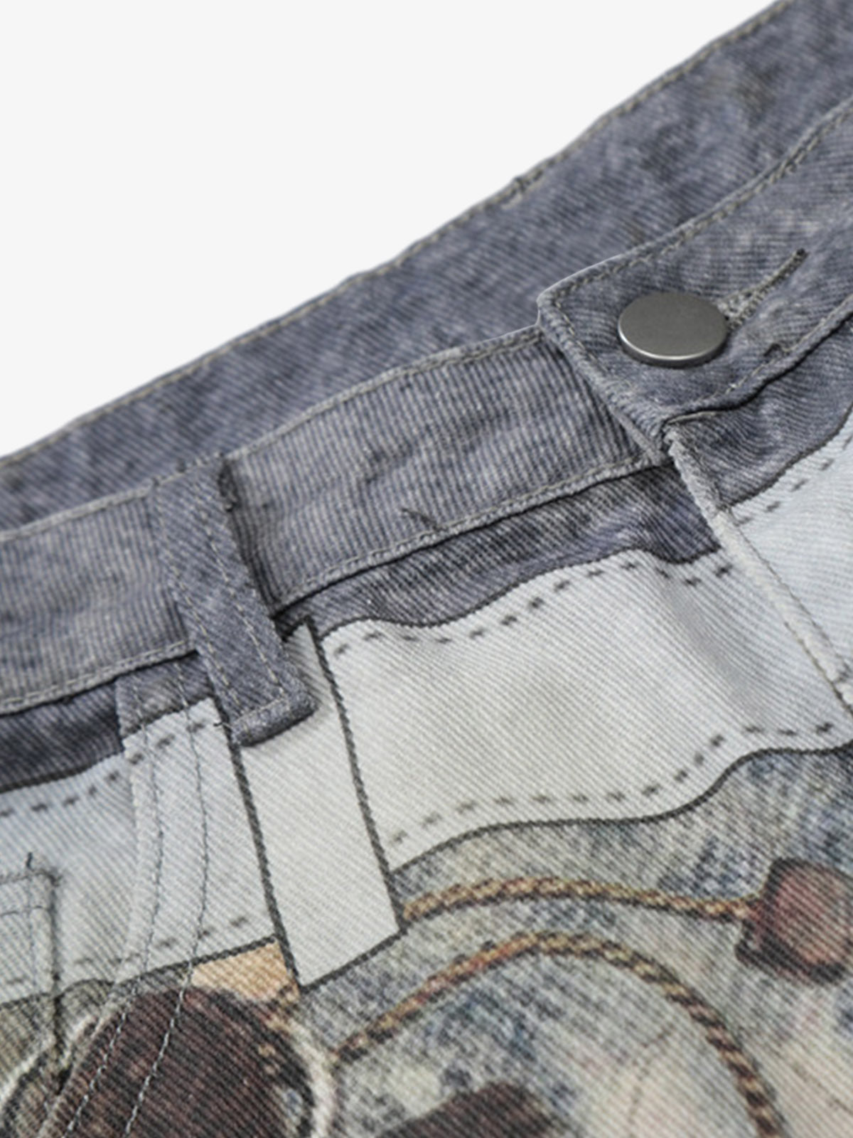 Culottes vaqueros con cadena de cuentas