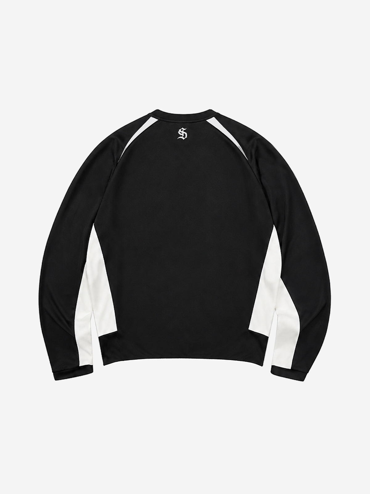 Digital Badge Color Block Sports Long Sleeve Tee