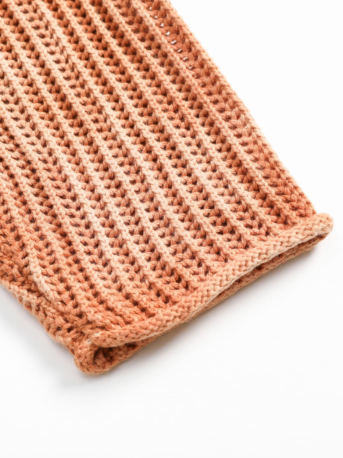 Gradient Ombre Knit  Crew Neck Sweater 