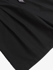 Pleated Design Pendant Decoration Baggy Shorts - 2482 
