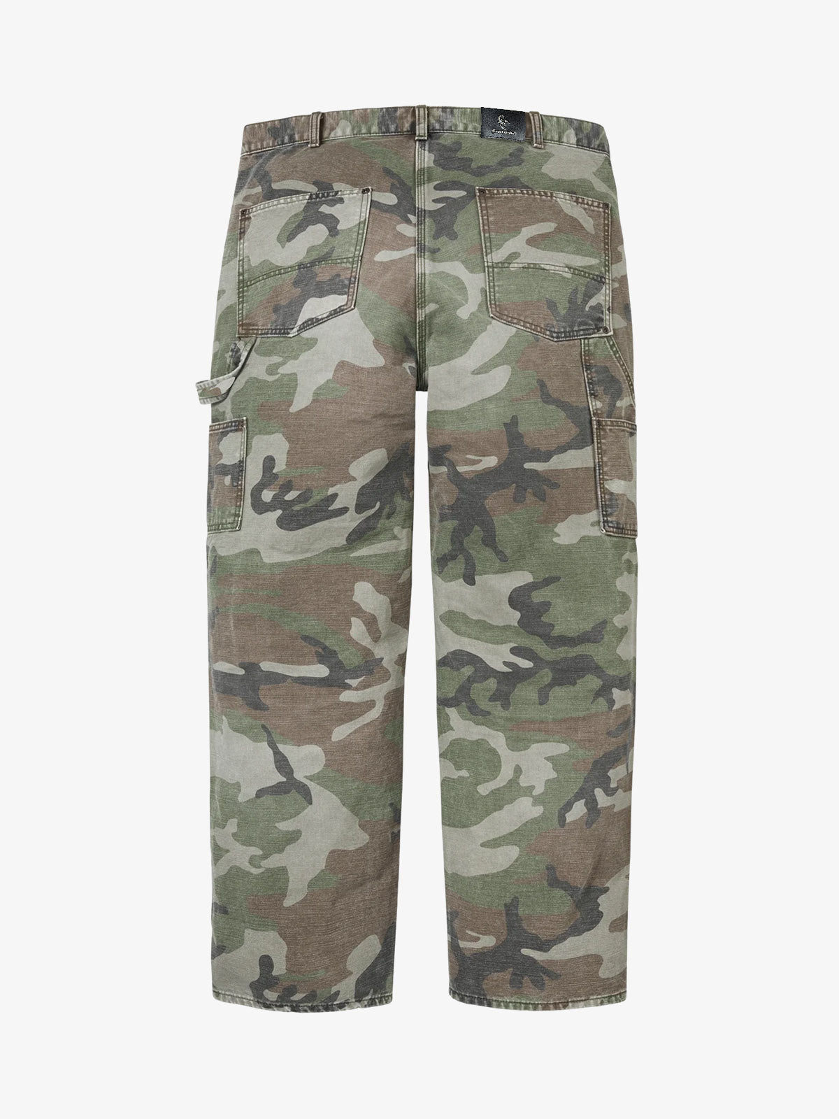 Gear Smiley Patch Camo Cargo Shorts