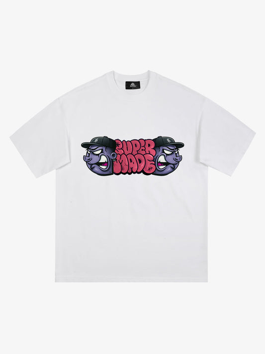 Supermade Graffiti Head Stylish Graphic T-Shirt 