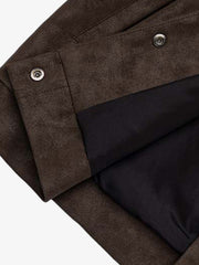 Deconstructed Patchwork Cropped Faux Leather Jacket
