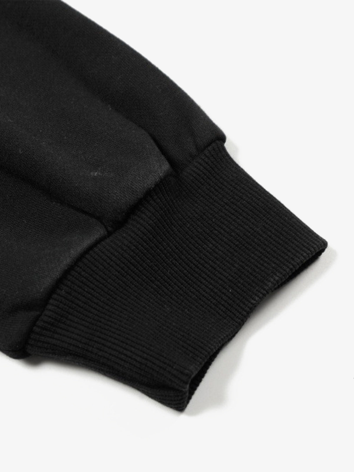 Distressed "23" Patch Zip Up Hoodie 