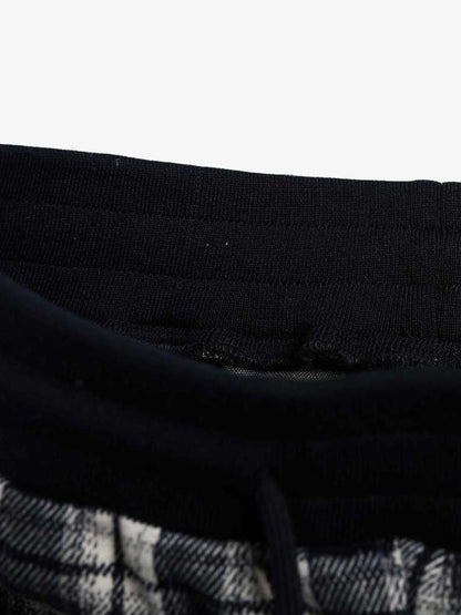 Plaid Wide-Leg Lounge Pants for Cozy Comfort 