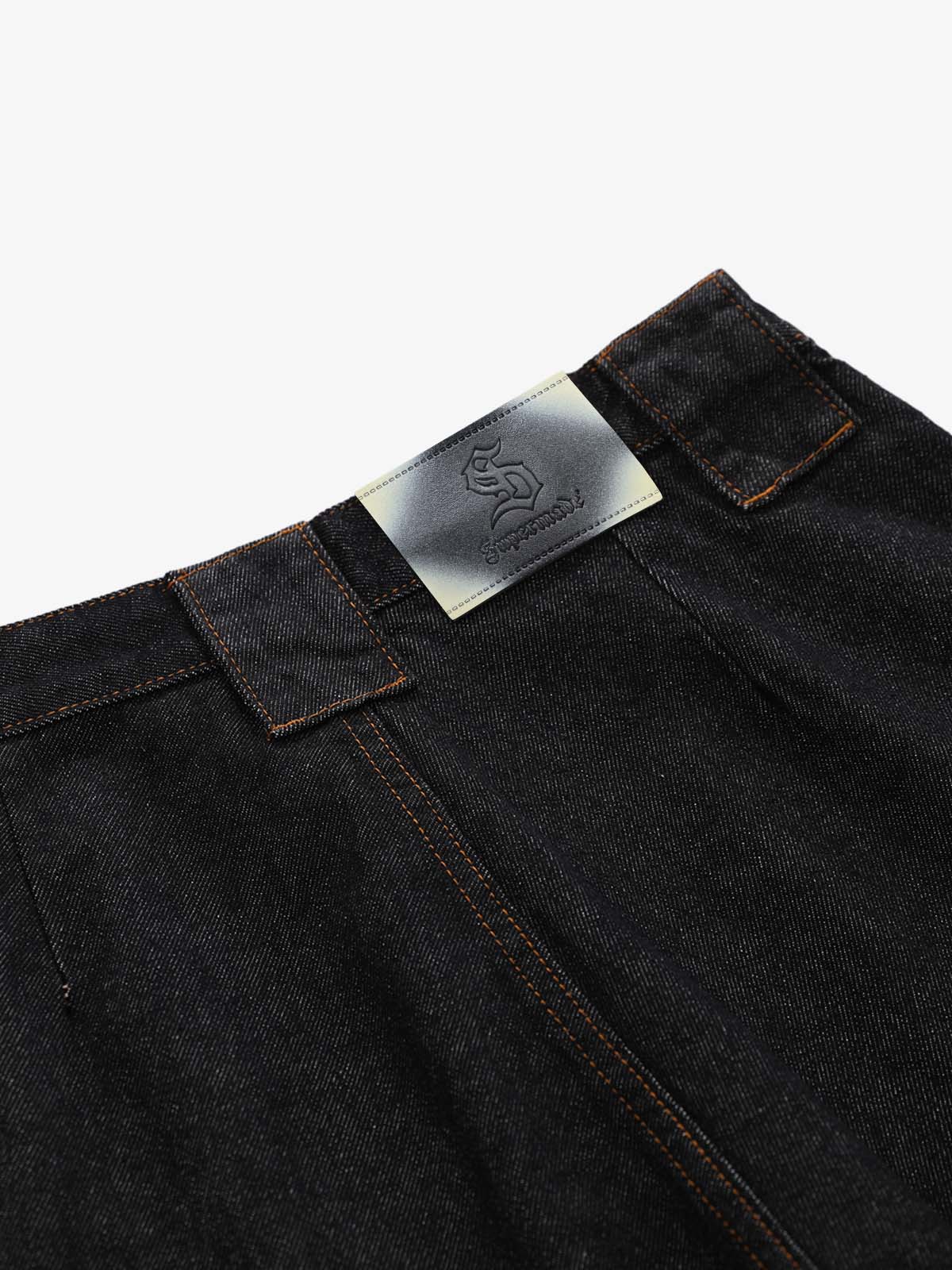 Vintage Contrast Stitch Cargo Shorts