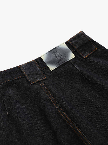 Vintage Contrast Stitch Cargo Shorts