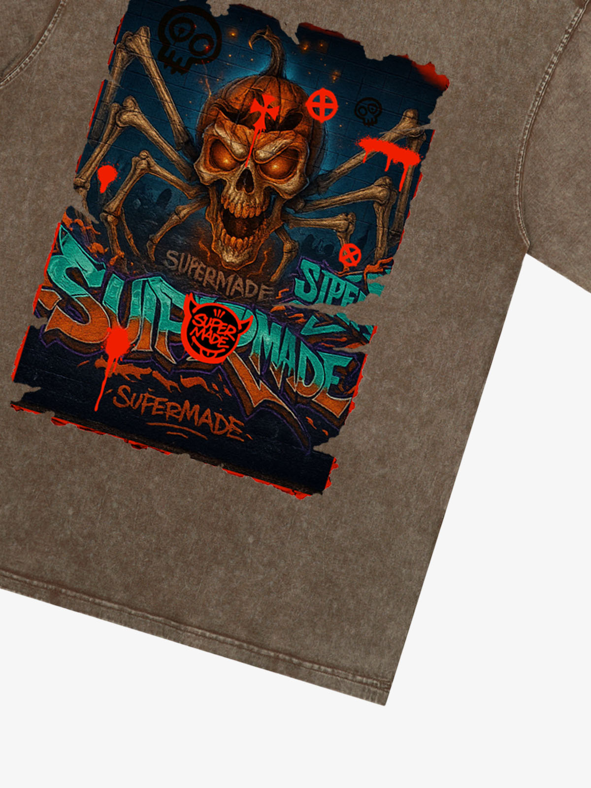 Bloody Dark Skull Spider T-shirt 