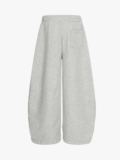 Star Patch Wide Leg Drawstring Sweatpants