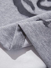Completo due pezzi con stampa leopardata a righe