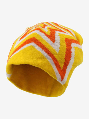 Multiclolor Star Pattern Knit Beanie Hat 